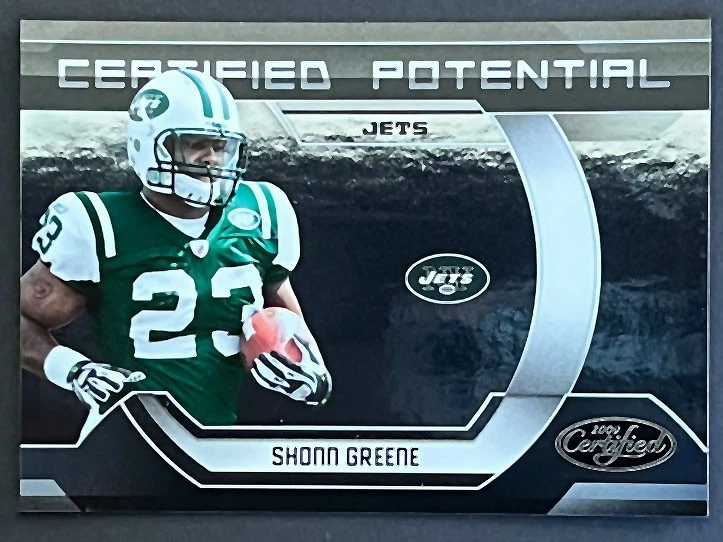 2009 Donruss Certified #21 Shonn Greene /1000 Certified Potential New York Jets - Image 1 of 2