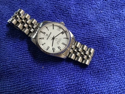 Sandoz Roman Numerals Watch 31mm Swiss ETA 2824-2 Automatic Sapphire Runs Great - Image 1 of 4
