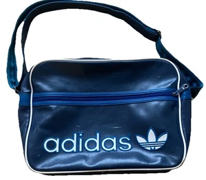 Adidas Originals Airline Messenger Vintage Retro Holdall OG Bag Faux Leather - Picture 1 of 16