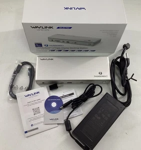 Docking station Wavlink Thunderbolt 4 triplo display - Foto 1 di 12
