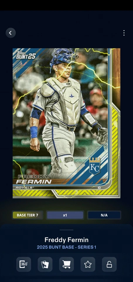 🔥FREDDY FERMIN 🔥 Topps bunt digital ⚡️YELLOW LIGHTNING⚡️TIER 7⚡️5.5x BOOST 🔥  - Image 1 of 1