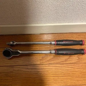 Snap-on Tools USA RED Soft Grip Round Swivel Head Ratchet & Breaker bar - Imagen 1 de 3