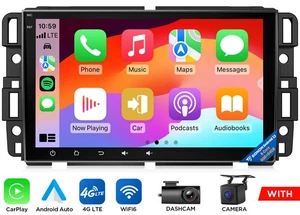 CAM+DVR+Android 13 8Core 6+64 8"Car Stereo GPS DSP For Chevy Silverado GMC Yukon - Picture 1 of 24