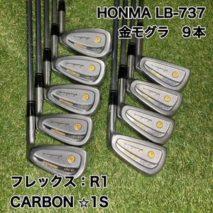 Honma LB737 Iron Set 4-11+Sw SUPER ︎FERRITE CARBON LIGHT 1S Flex-R 9pcs - Picture 1 of 17