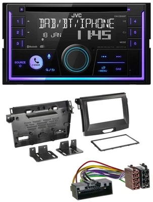 JVC MP3 USB 2DIN DAB Bluetooth CD Autoradio für Ford Ranger 2AB ab 04/2015 - Bild 1 von 4