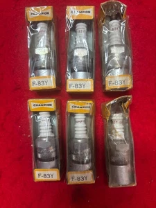 NOS Vintage Champion F-83Y Spark Plugs - Picture 1 of 3