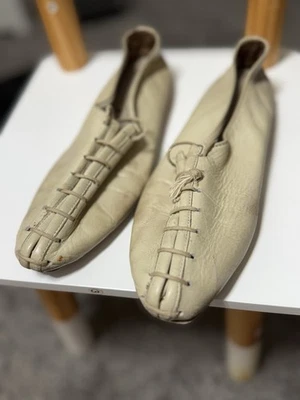 复古 1961 年 Brunswick Capezio 保龄球鞋女式小号皮革双头 — 第 1/4 张图片