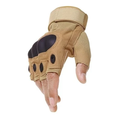 Guantes tácticos sin dedos para hombres y guantes de medio dedo de combate militar Foto 1 de 4