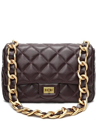 Tiffany & Fred Paris Top-Grain Leather Foldover Shoulder Bag Women's - Image 1 of 3