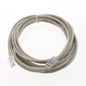 Leviton 52455-15S Gray 15 ft Cat 5 Ethernet LAN Patch Cord Network Cable Cat5 - Picture 1 of 5