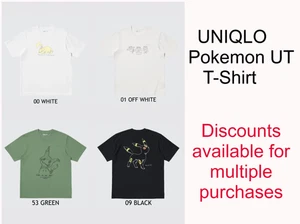 UNIQLO Pokemon UT Graphic T-Shirt 2025 NEW Select 4 Colors Unisex Design - Picture 1 of 14