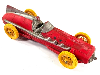 Cohete de juguete de coche de carreras de goma castaño rojizo de colección  Foto 1 de 4