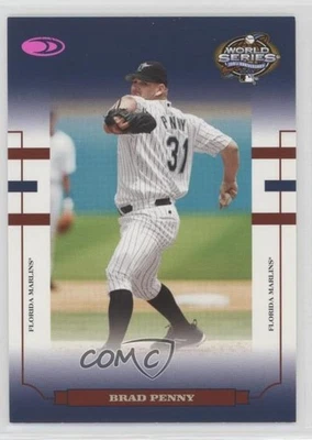 Holofoil Donruss Serie Mundial 2004 azul púrpura 100/100 Brad Penny #WS-5 Foto 1 de 2