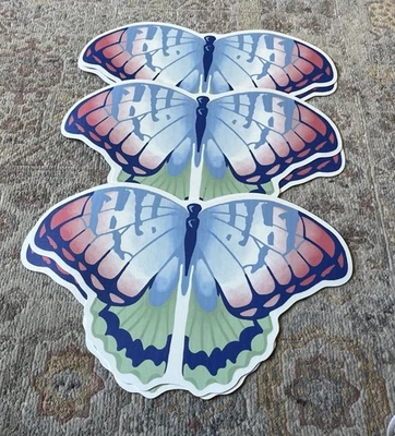 Juego de 6 manteles de mariposa azul verde jardín primavera cocina decoración Foto 1 de 4