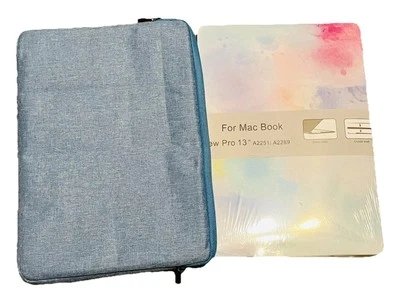Funda rígida y blanda para portátil MacBook Pro 13 color denim Foto 1 de 4