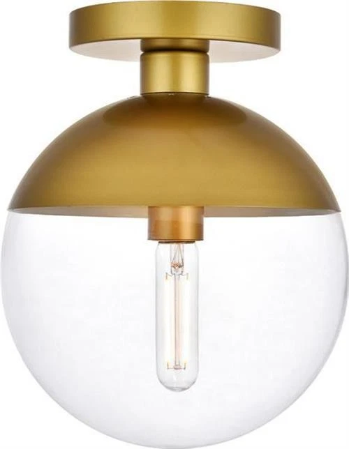 Brass Eclipse Flush Mount Ceiling Light - Image 1 of 1
