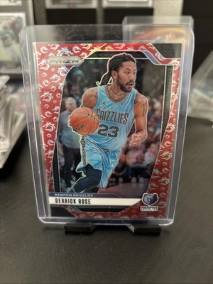 Camiseta deportiva Prizm Derrick Rose Red Dragon 2024-25/88 #23 Match Grizzlies SSP  Foto 1 de 2