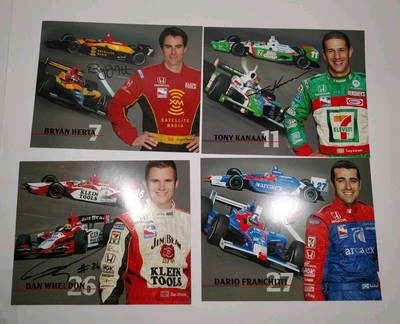 2004 Dan Wheldon,Tony Kanaan, Franchitti, Herta Signed Autographed Indy 500 8x10 - Image 1 of 4