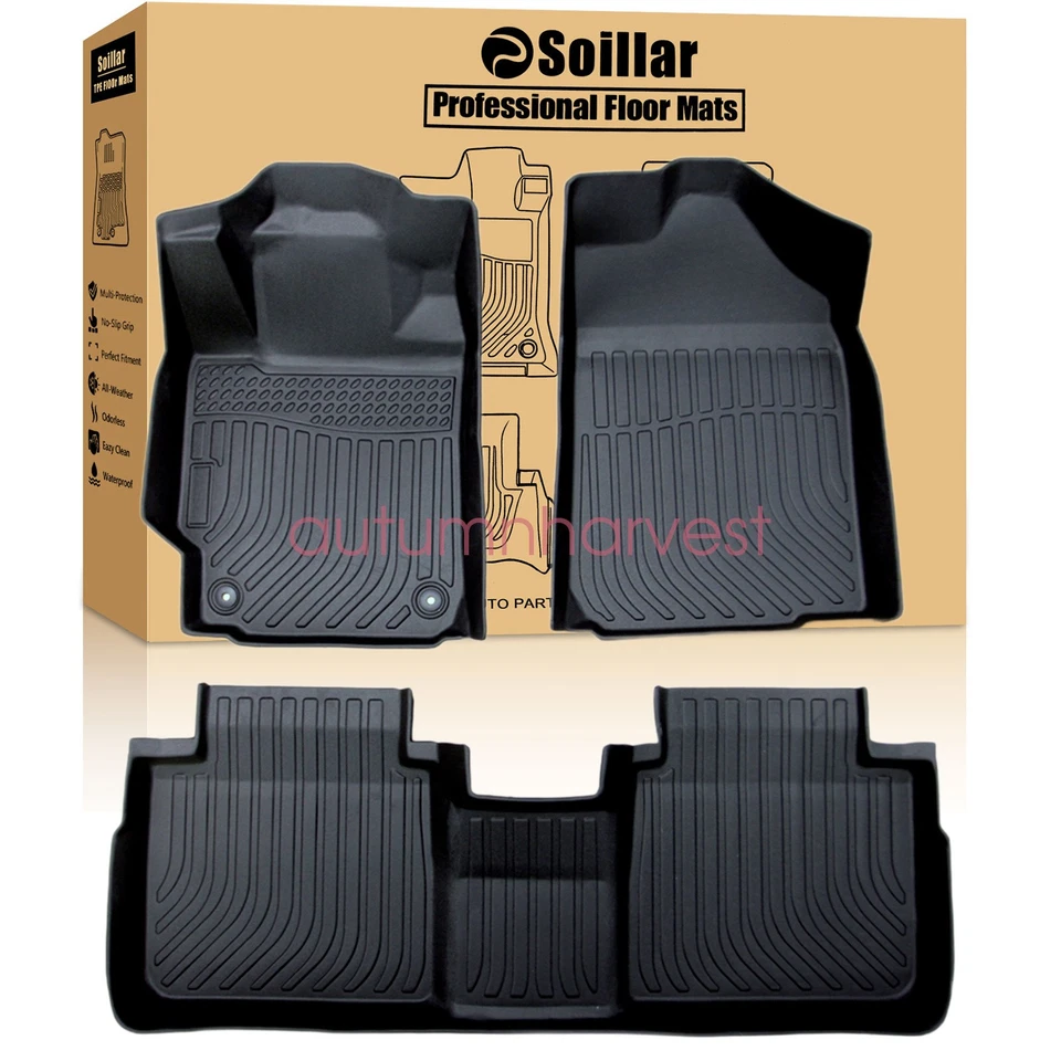 Alfombrillas forro para Toyota Camry 2007-2011 4 puertas delanteras y traseras TPE para todo tipo de clima Foto 1 de 4