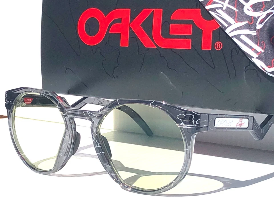 NOVO Óculos de Sol Oakley HSTN Cinza Fumaça PRIZM GAMING Bloqueio de Luz Azul 9242-19 - Imagem 1 de 4