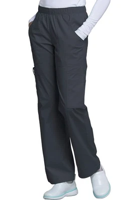 Scrubs Cherokee Workwear Tall Mid Rise Cargo Pant 4005T PWTW Pewter - Image 1 of 4