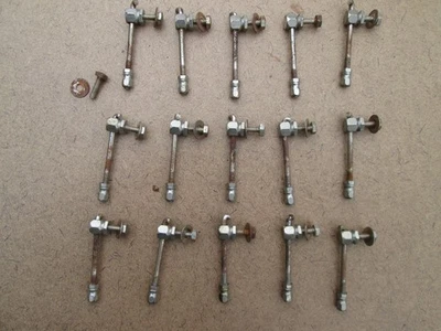 Vintage 30s SUPERTONE STELLA  Banjo LUG & HOOK TENSION ROD SET OF  15  GOOD/FAIR - Image 1 of 4