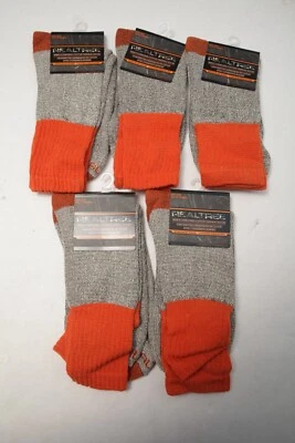Realtree Socks Mens Gray Orange Cushioned Cotton Thermal OSFA Lot of 5 - Image 1 of 4