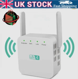 Rozszerzacz sygnału WiFi Range Repeater Booster Wzmacniacz internetowy 300Mbps --WTYCZKA UE - Zdjęcie 1 z 7
