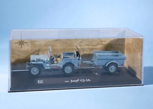 Cararama Jeep Willys CJ-2A Azul Ejército de Estados Unidos Diecast Modelo de Coche 1:43 * RARO - Imagen 1 de 1