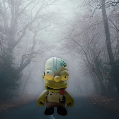 Zombie Homer  (Simpsons) 3" Vinyl Figure From Kidrobot - Image 1 of 4