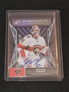 2021-22 UD SPx Spencer Knight Radiance FX Die-Cut Rookie Auto 2/15 Panthers - Picture 1 of 2