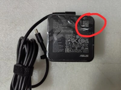 Adaptador Original Para ASUS Vivobook 16 M1607 M1607KA 20V 3.25A AD10380 TIPO C 65W Foto 1 de 4