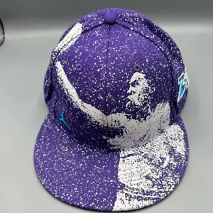 Air Jordan Hat Men 7 3/8 Purple Aqua Jumpman Hat Fitted Cap - Picture 1 of 8