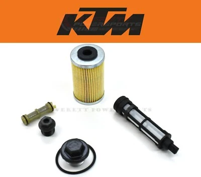 KTM Oil Filter Complete Kit 390 Duke RC Adventure ~15-24 OEM (See Yrs) #E239 B - Image 1 of 4