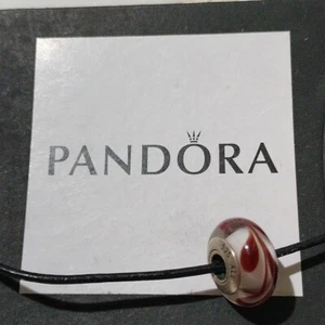 Pandora Retired Brown Swirl Murano Glass Bead - 790671 - Picture 1 of 4