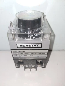 AGASTAT 7012AK TIME DELAY RELAY 1-300 SEC 120V 60Hz - Picture 1 of 5