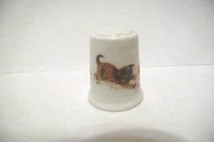 THIMBLE SCHIRNDING PORZELLAN GERMANY "KITTENS/PLAYFUL KITTENS" TCC 1995 - Picture 1 of 5