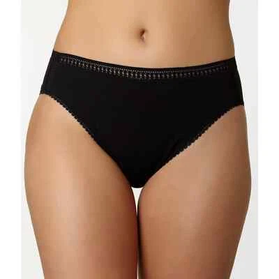 Calzoncillo OnGossamer L27303 para mujer negro cabaña algodón corte alto talla S Foto 1 de 3