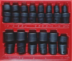 New CHOICE ICON 1/2" Dr. Drive SAE Impact Swivel Sockets I3US Choose a size - Picture 1 of 15