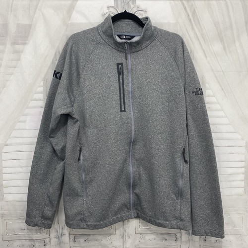 Giacca con cerniera intera The North Face taglia XL Canyon taglia XL grigia tasche ricamate B28