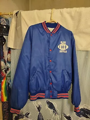 VTG Howe Athletic Letterman Varsity Jacket XL West Memphis Blue Devils Football  - Image 1 of 4