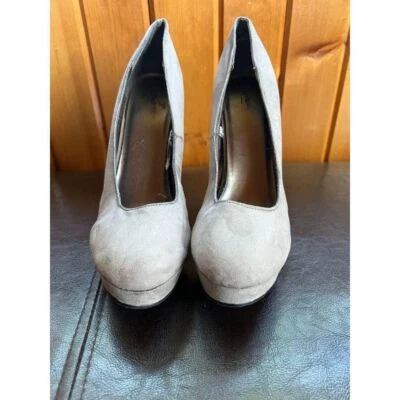 Unbranded Taupe Heels Platform Pumps Stiletto Career Party Shoes - Image 1 of 4