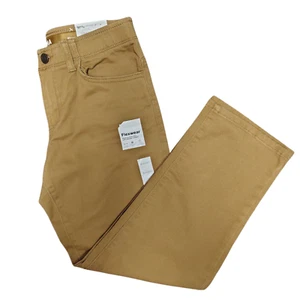 Sonoma Straight Flexwear Pants Boys Size 8 Husky Dark Khaki Kids Stretch Uniform - Picture 1 of 10
