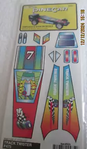 Nuevo en Paquete Plantillas y Calcomanías Adhesivas Pinecar P475 Track Twister - Imagen 1 de 3