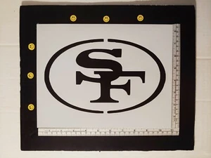 San Francisco 49ers 49'ers San Fran 11" x 8.5" Custom Stencil FAST FREE SHIPPING - Picture 1 of 2
