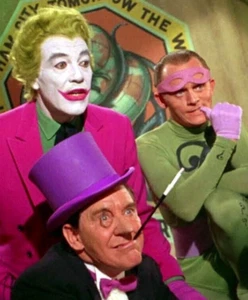 Batman & Robin Villains Joker Riddler Penguin 1960's Glossy Photo 8x10 - Picture 1 of 1