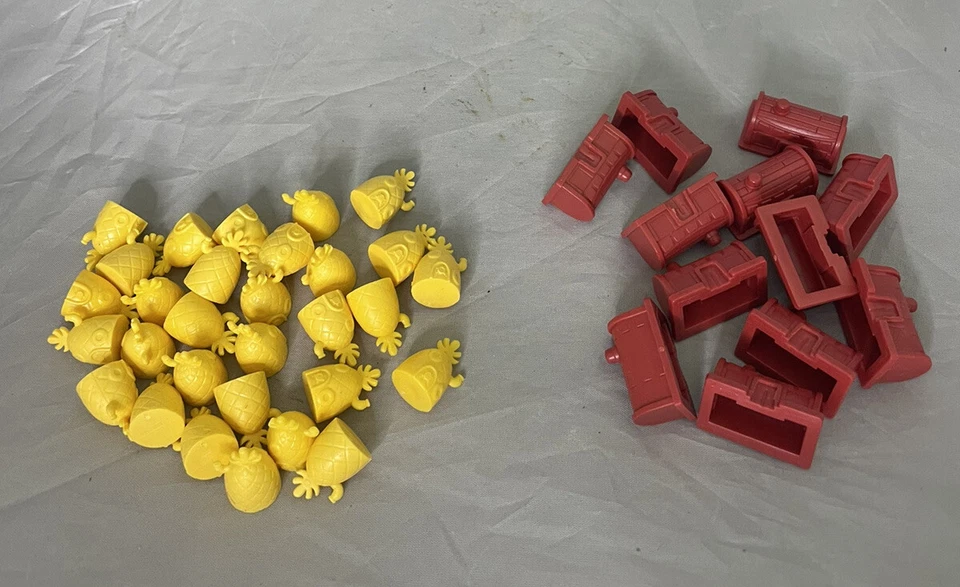 Monopoly Bob Esponja Edición 2005 Piezas de repuesto Hoteles Casas Foto 1 de 1