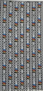 NASCAR logo checkered flag stripes Fabric Quilt Cotton 44" wide BTHY - Picture 1 of 3