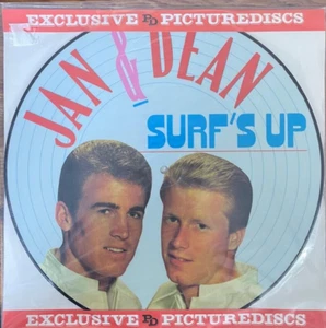 1960's Surf pop Picture disc LP- Jan & Dean - Surf's up - Denmark 1986 - Picture 1 of 3