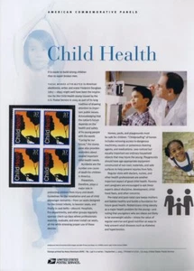 #746 37c Child Health - Campaign #3938 USPS Commemorative Stamp Panel - Bild 1 von 1